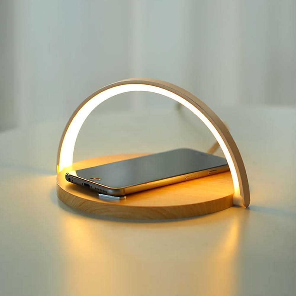 Arianna Cordless Lamp with Touch Night Light and Fast Wireless Charging Technology