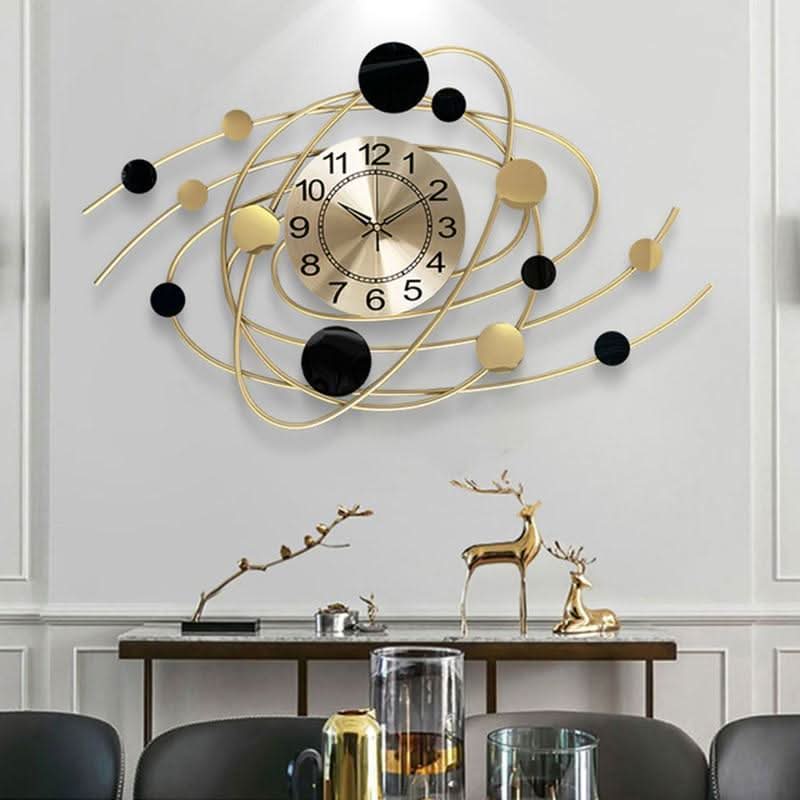 ALYANA Golden Heavenly Orbit Wall Clock