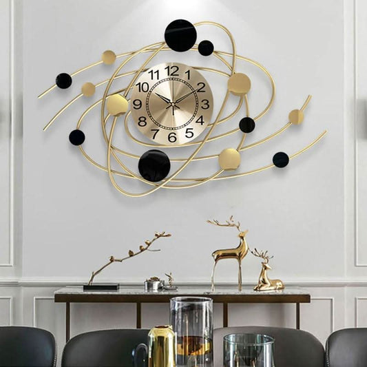 ALYANA Golden Heavenly Orbit Wall Clock