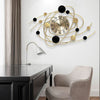 ALYANA Golden Heavenly Orbit Wall Clock