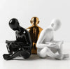 Liam - Creative Bookend with Reading Man Sculpture