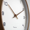 NordicTime Wooden Wall Clock – Silent Scandinavian Design for Peaceful Living Spaces