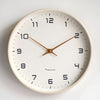 NordicTime Wooden Wall Clock – Silent Scandinavian Design for Peaceful Living Spaces