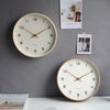 NordicTime Wooden Wall Clock – Silent Scandinavian Design for Peaceful Living Spaces