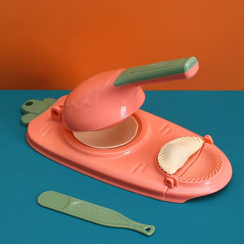 Knödel-Form mit Hebelmechanismus für schnelle und gleichmäßige Teigtaschen