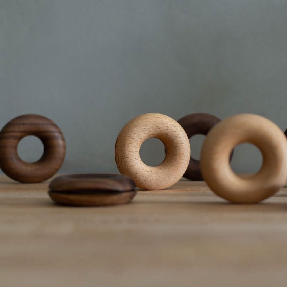 ZELLIX Environmentally Friendly Wooden Donut Clips Bag Closure