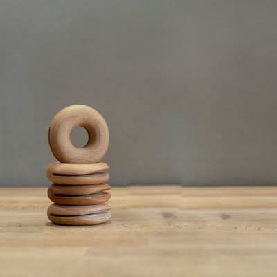 ZELLIX Environmentally Friendly Wooden Donut Clips Bag Closure