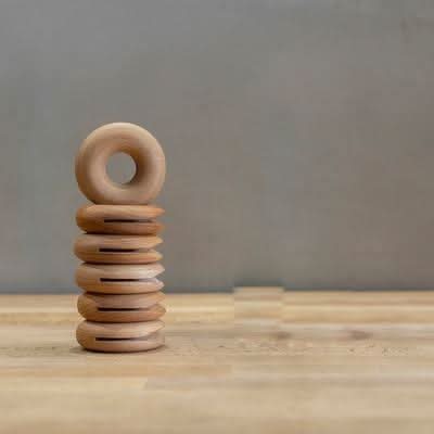 ZELLIX Environmentally Friendly Wooden Donut Clips Bag Closure