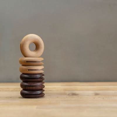 ZELLIX Environmentally Friendly Wooden Donut Clips Bag Closure