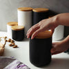 Clara Bamboo and Ceramic Storage Containers Kitchen and Countertop Organization