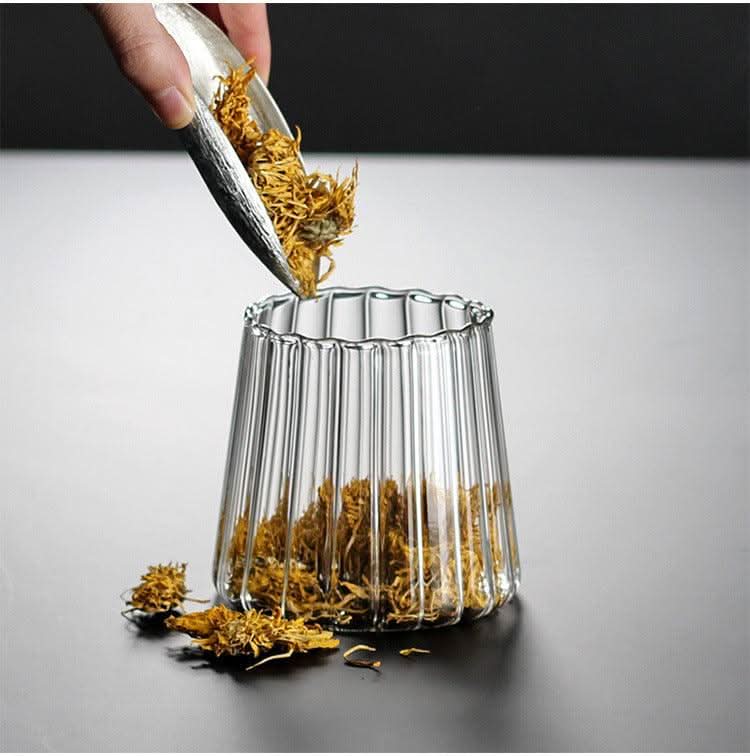 WAVELO Glas-Aufbewahrungsgläser Mit Bambusdeckel Luftdichte Frische Und Ordnung