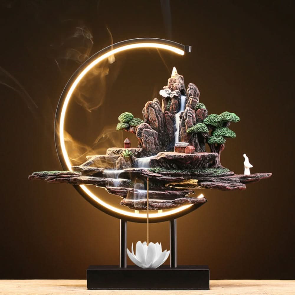 Essentra LED Waterfall Incense Burner Lamp