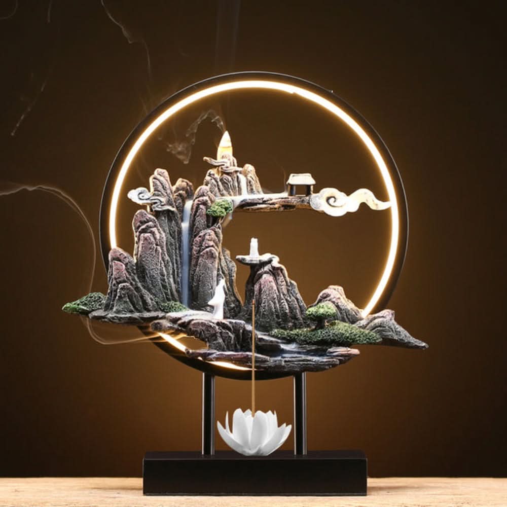 Essentra LED Waterfall Incense Burner Lamp