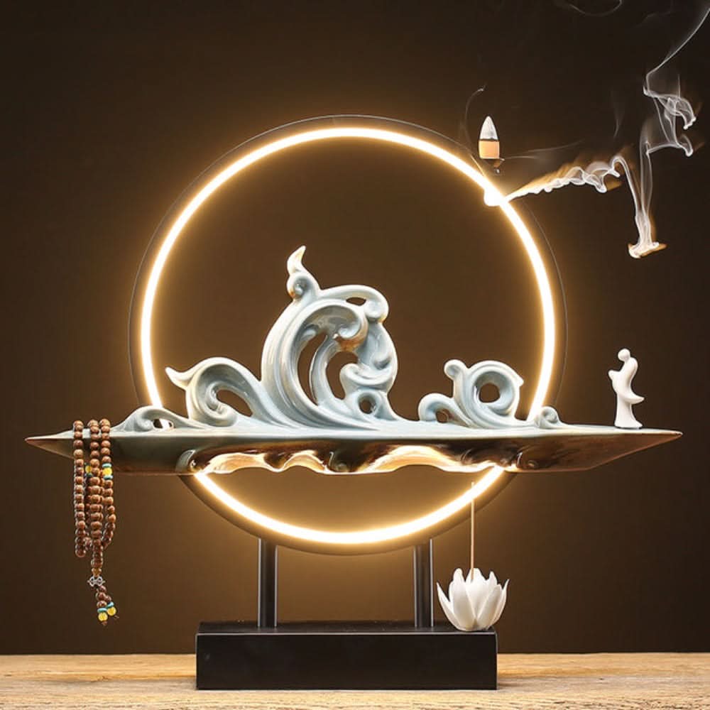 Essentra LED Waterfall Incense Burner Lamp