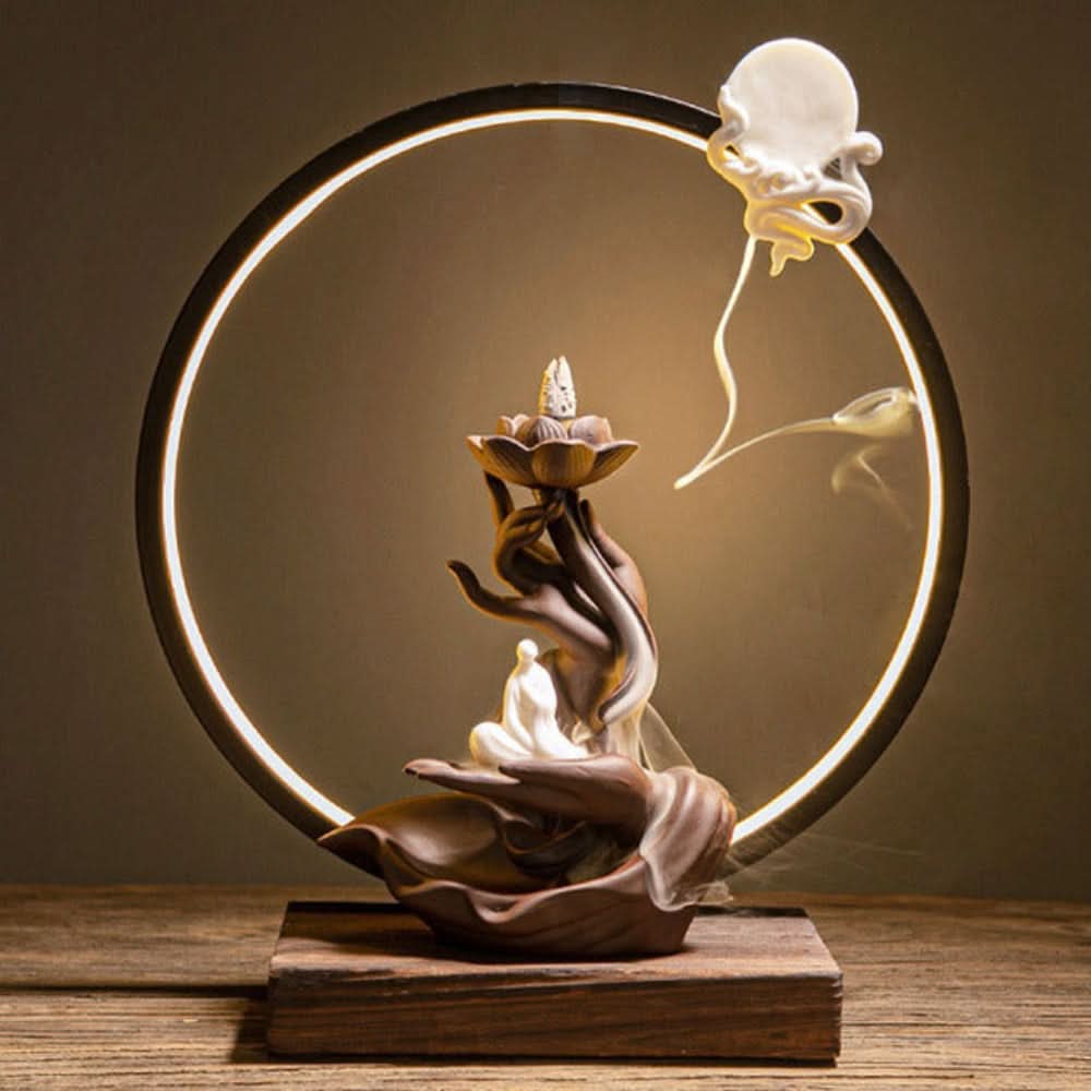 Essentra LED Waterfall Incense Burner Lamp
