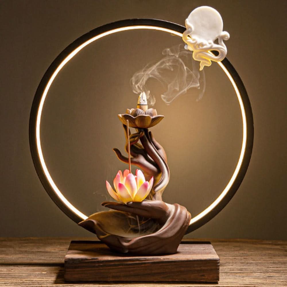 Essentra LED Waterfall Incense Burner Lamp