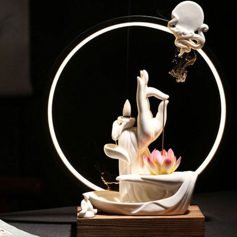 Essentra LED Waterfall Incense Burner Lamp