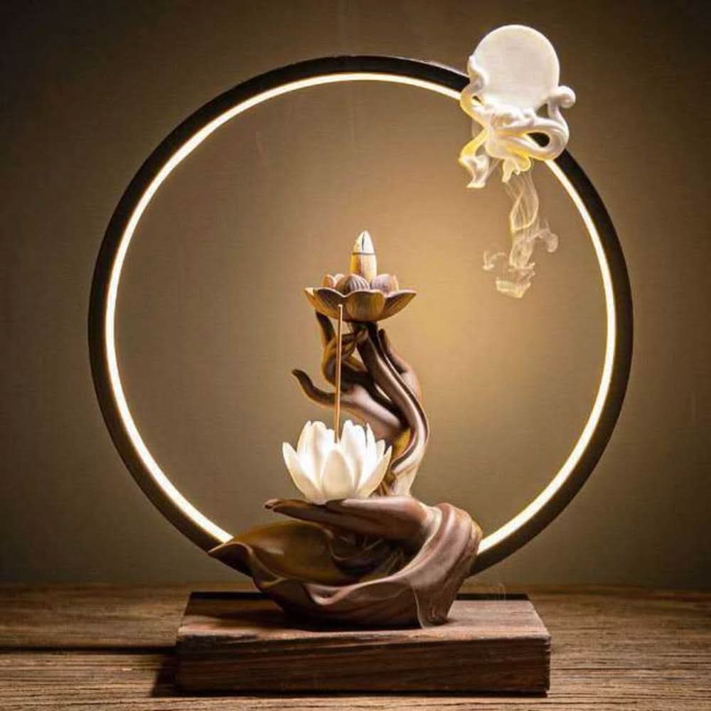 Essentra LED Waterfall Incense Burner Lamp