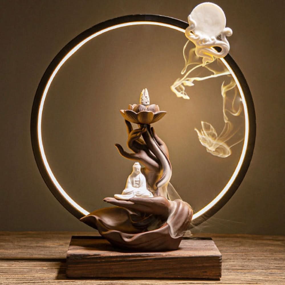 Essentra LED Waterfall Incense Burner Lamp