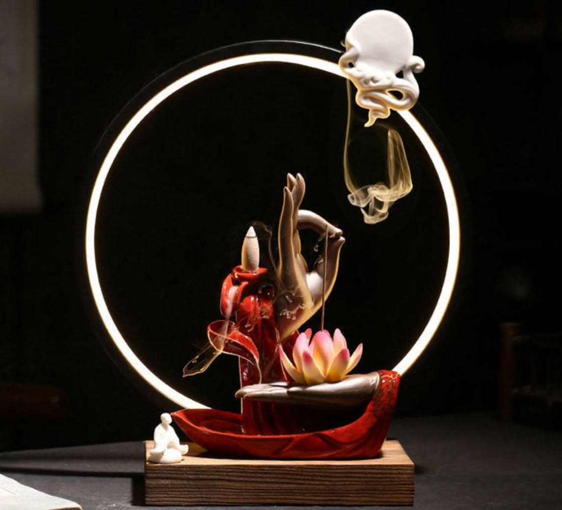 Essentra LED Waterfall Incense Burner Lamp