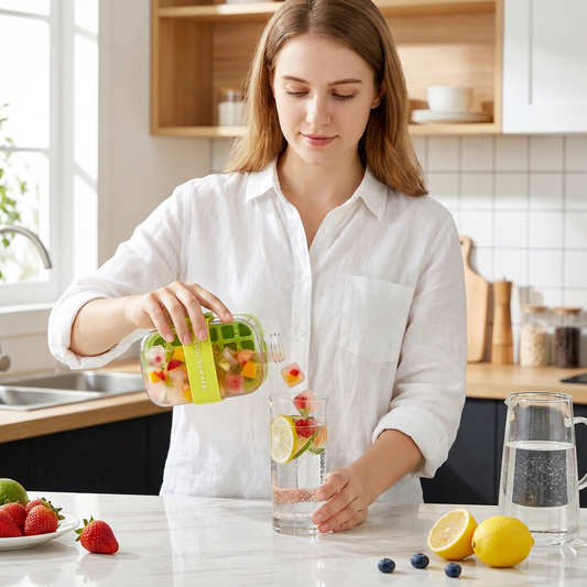 2in1 Eiswürfelform und Trinkflasche