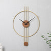 ZORIELLE Skyline Wall Clock Metal Frame Minimalist Design Home Accessory