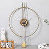 ZORIELLE Skyline Wall Clock Metal Frame Minimalist Design Home Accessory