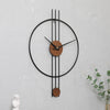 ZORIELLE Skyline Wall Clock Metal Frame Minimalist Design Home Accessory