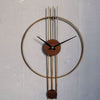 ZORIELLE Skyline Wall Clock Metal Frame Minimalist Design Home Accessory