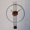 ZORIELLE Skyline Wall Clock Metal Frame Minimalist Design Home Accessory