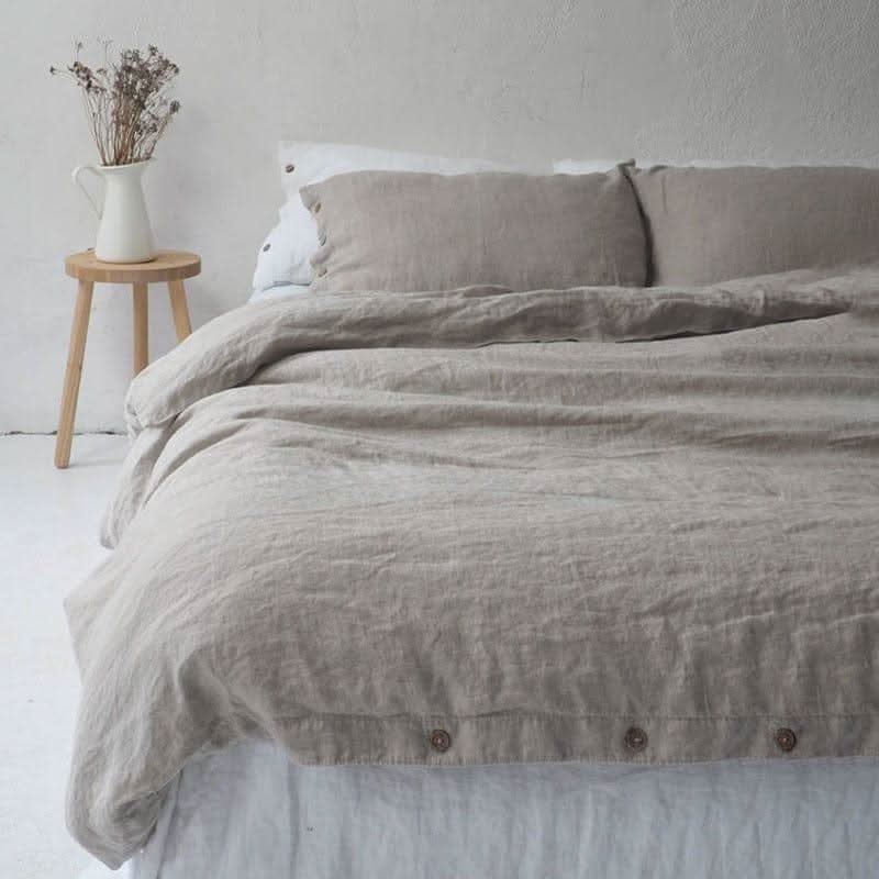 BELVORA Linen Bedding Set Luxurious Sleep Experience