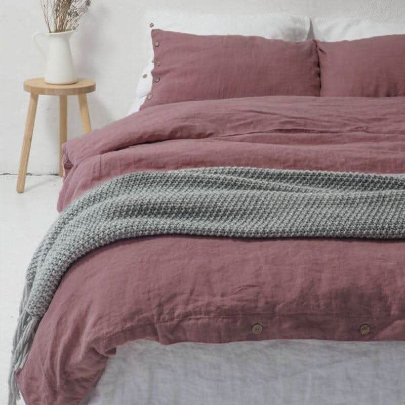 BELVORA Linen Bedding Set Luxurious Sleep Experience