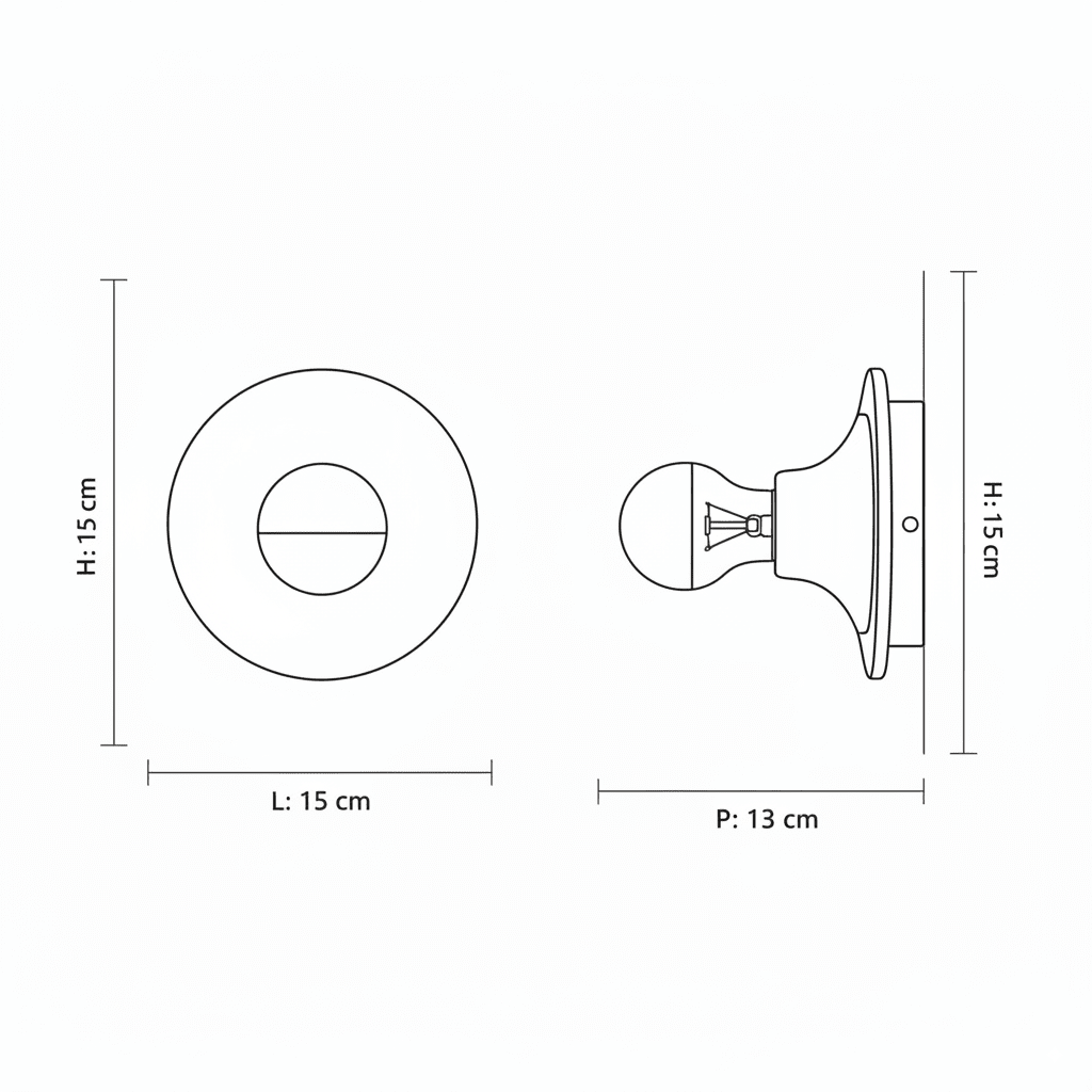 FEROGLOW – Kreative Moderne Eisen Wandlampe
