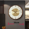 FIORAELLE Golden Blossom Wall Clock Walnut Copper Elegant Artistic Design
