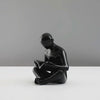 Liam - Creative Bookend with Reading Man Sculpture