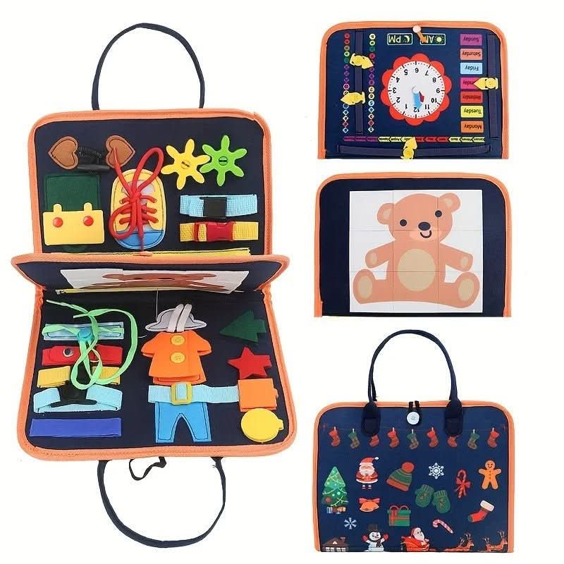 WunderKleinkinder – Montessori Sensory Book For Little Explorers | Experience Colors, Shapes & Textures