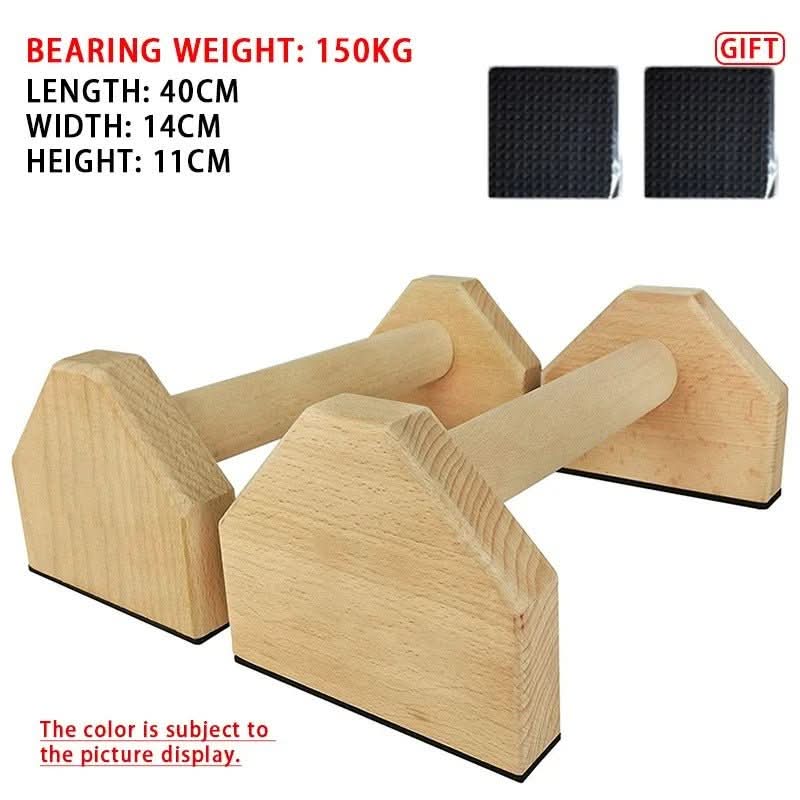 Calisthenics Strength Bars - Robust Wooden Push-Up Bars For Safe Bodyweight Training