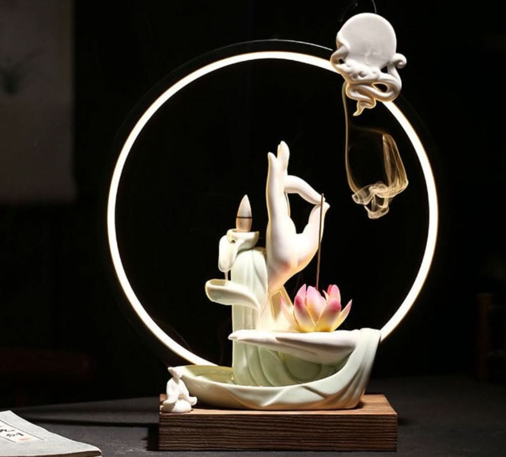Essentra LED Waterfall Incense Burner Lamp