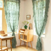 Rosvera - Retro Green Floral Lace Curtains
