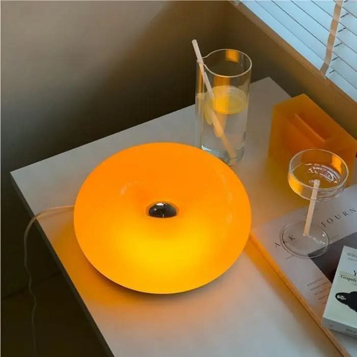 Modern Donut Table Lamp – Stylish Donut Table Lamp with Touch Dimmer & 3 Light Colors