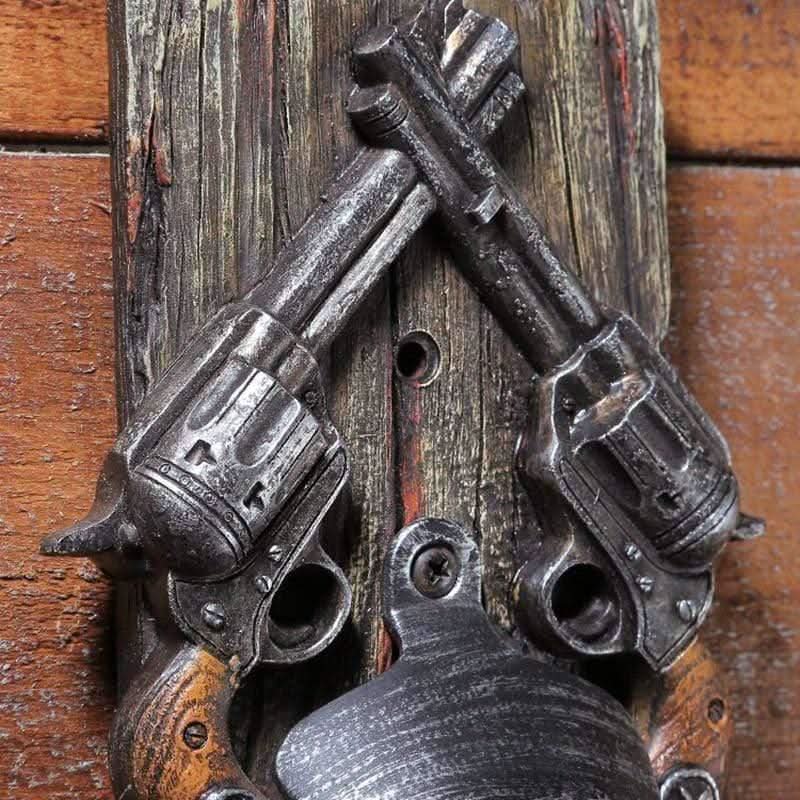 SIRELIA Wild West Bottle Opener Made of Wood and Iron Rustic Charm