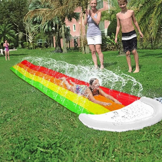 Splash Rush Path – Extra Long Water Slide For The Garden – Summer Fun With Rainbow Look