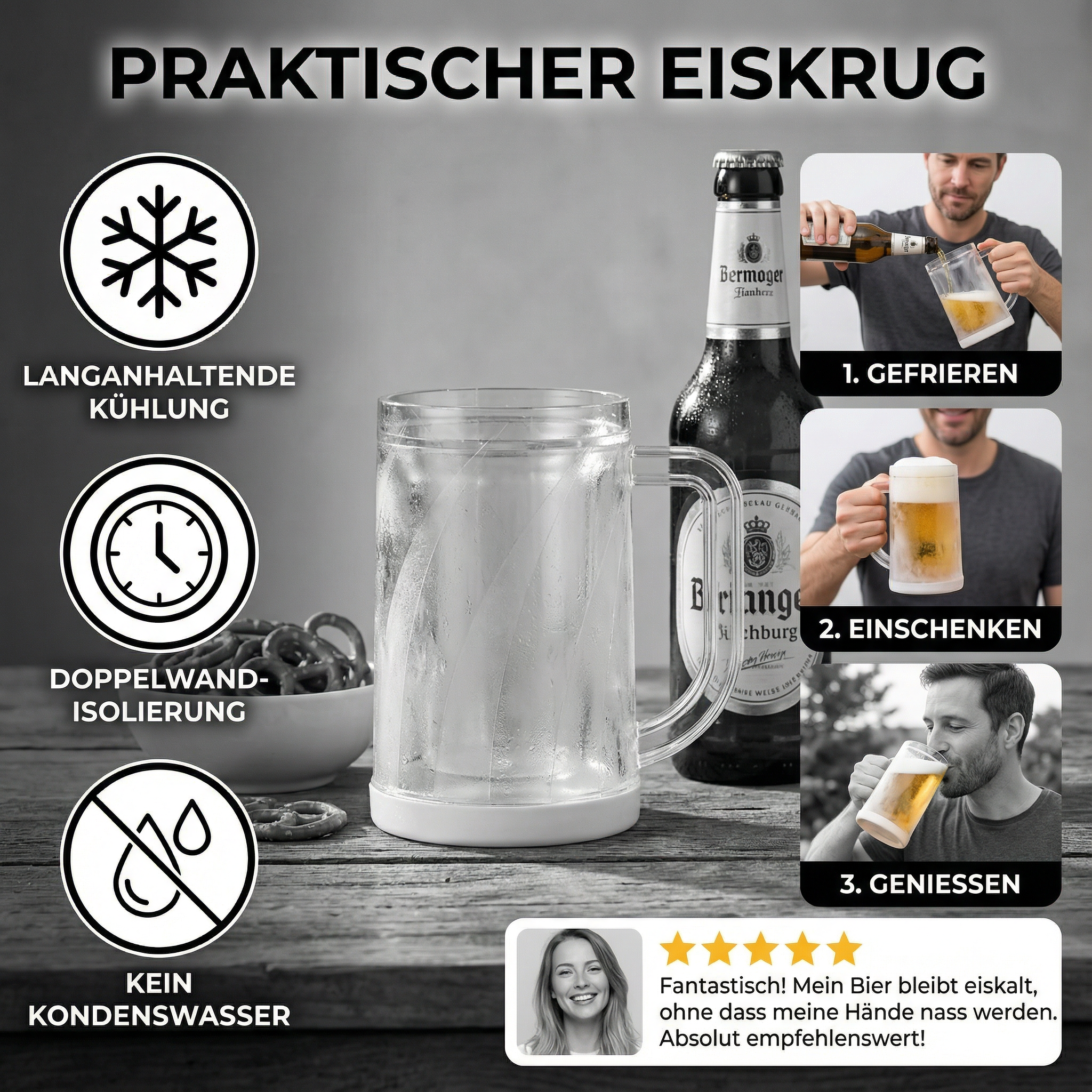 Praktischer Eiskrug