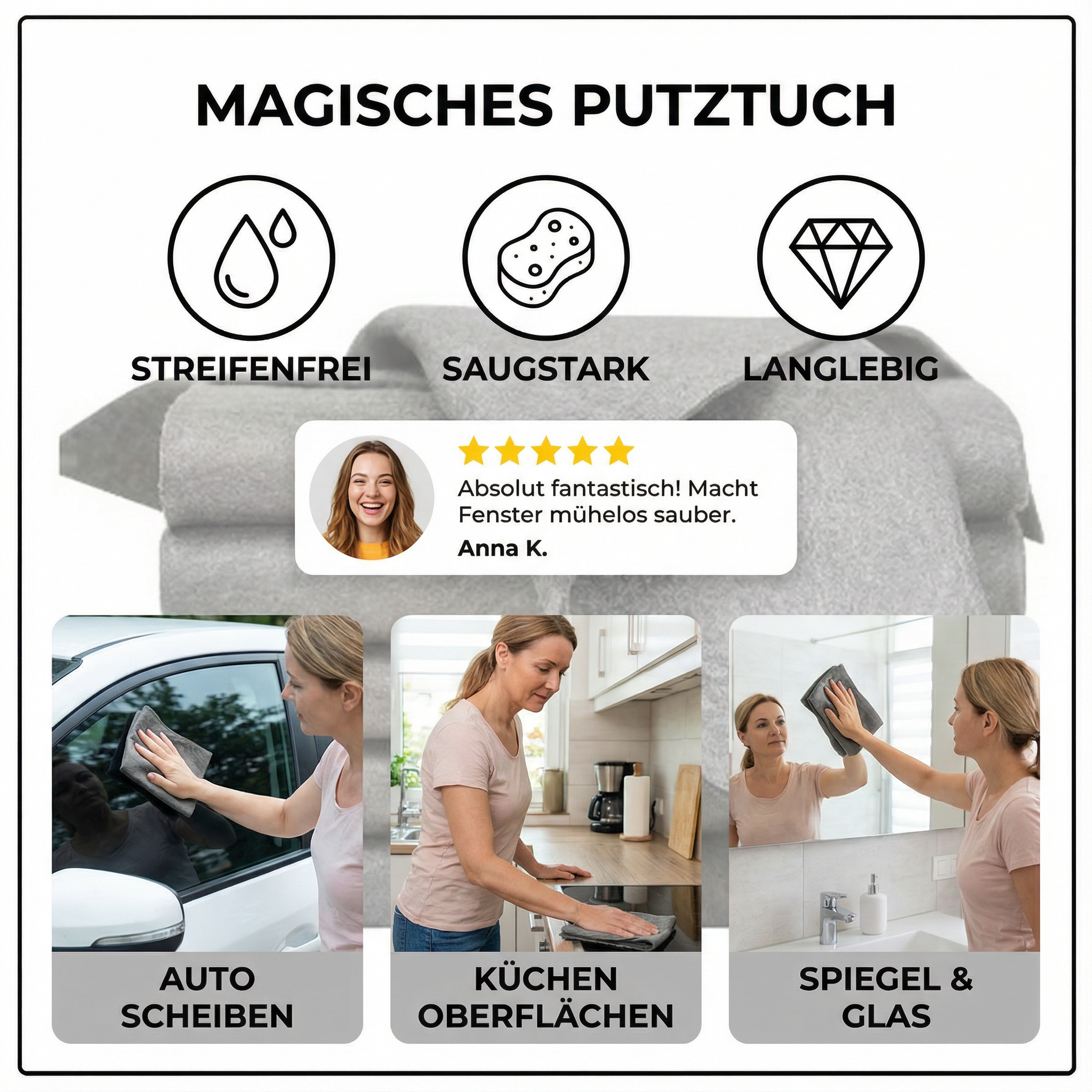 Magisches Mikrofaser Putztuch