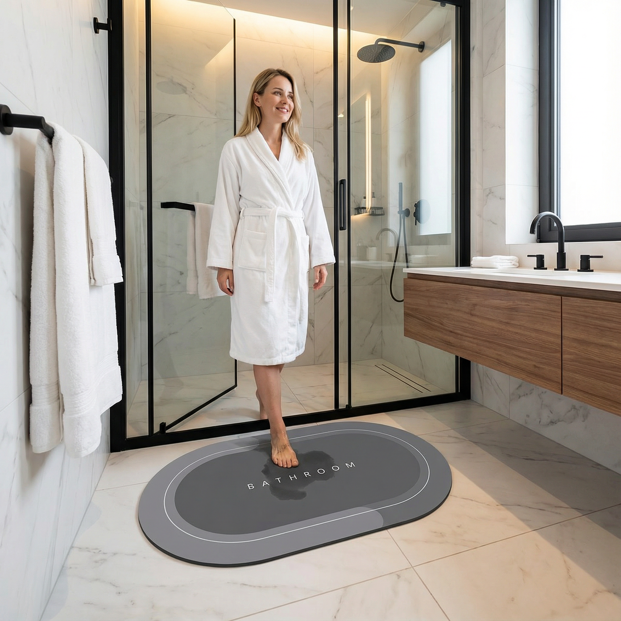 Schnell Trocknende Badezimmer-Matte