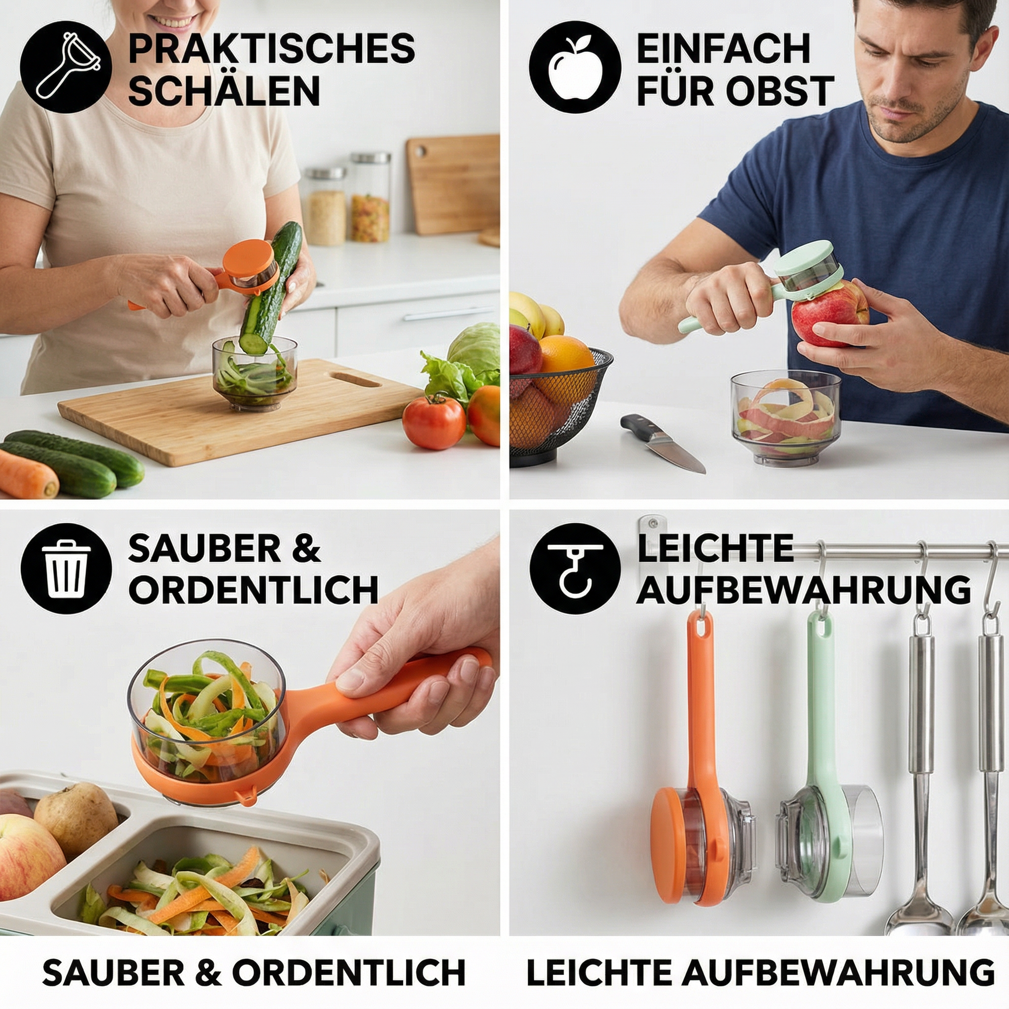 Praktischer Gemüse Schäler