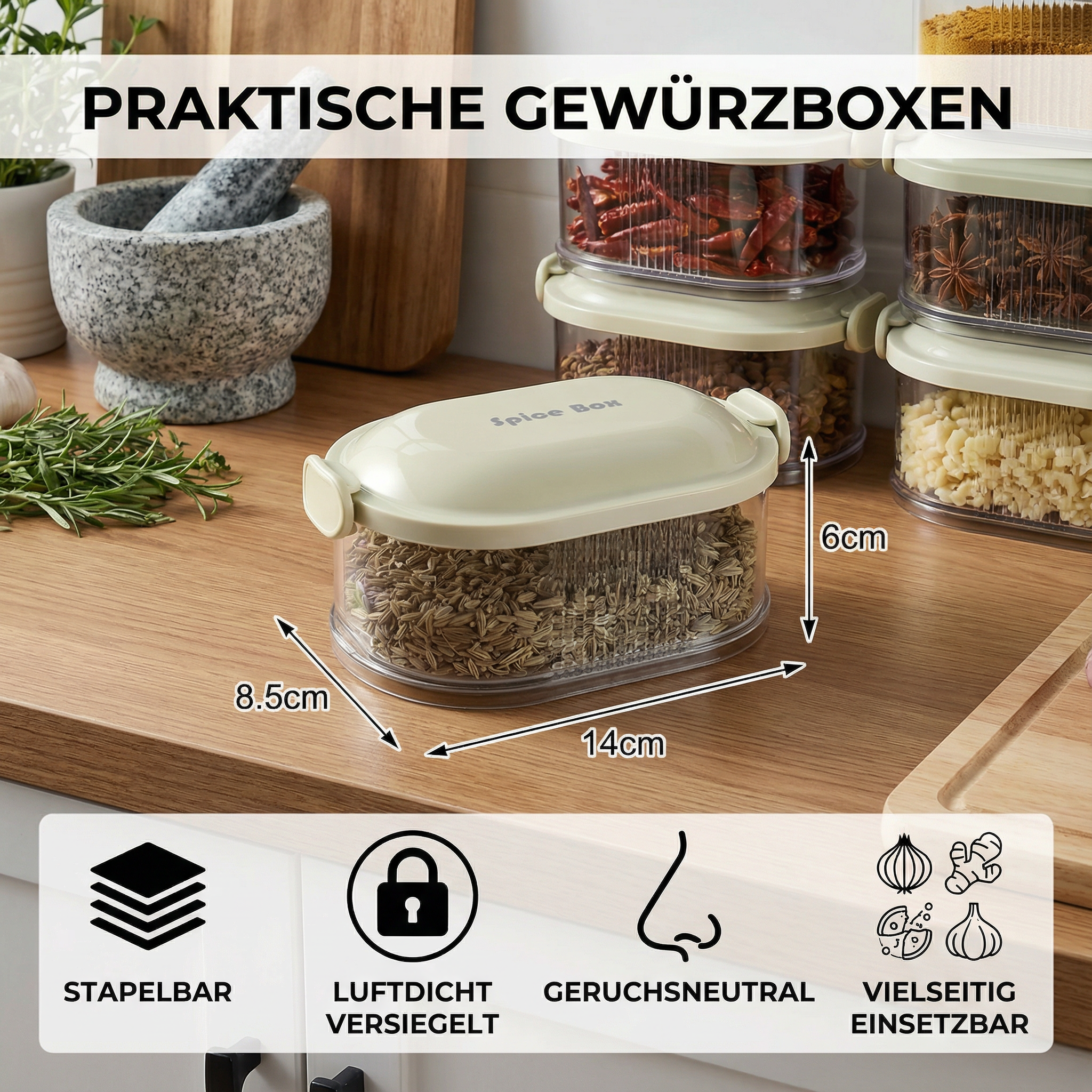 Praktische Gewürzboxen