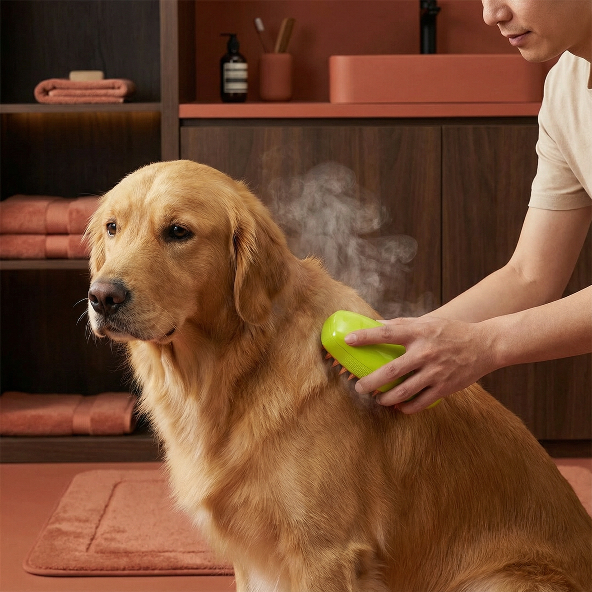 Dampfbürste für Hunde