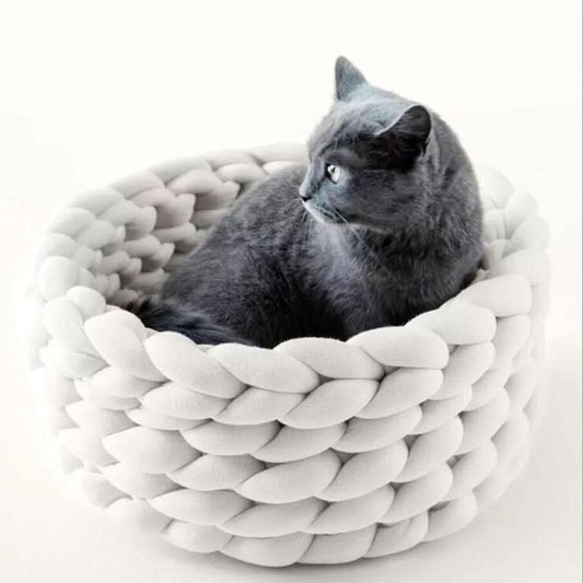 Wollnest – Soft Wool Pet Basket with Supportive Rim Shape